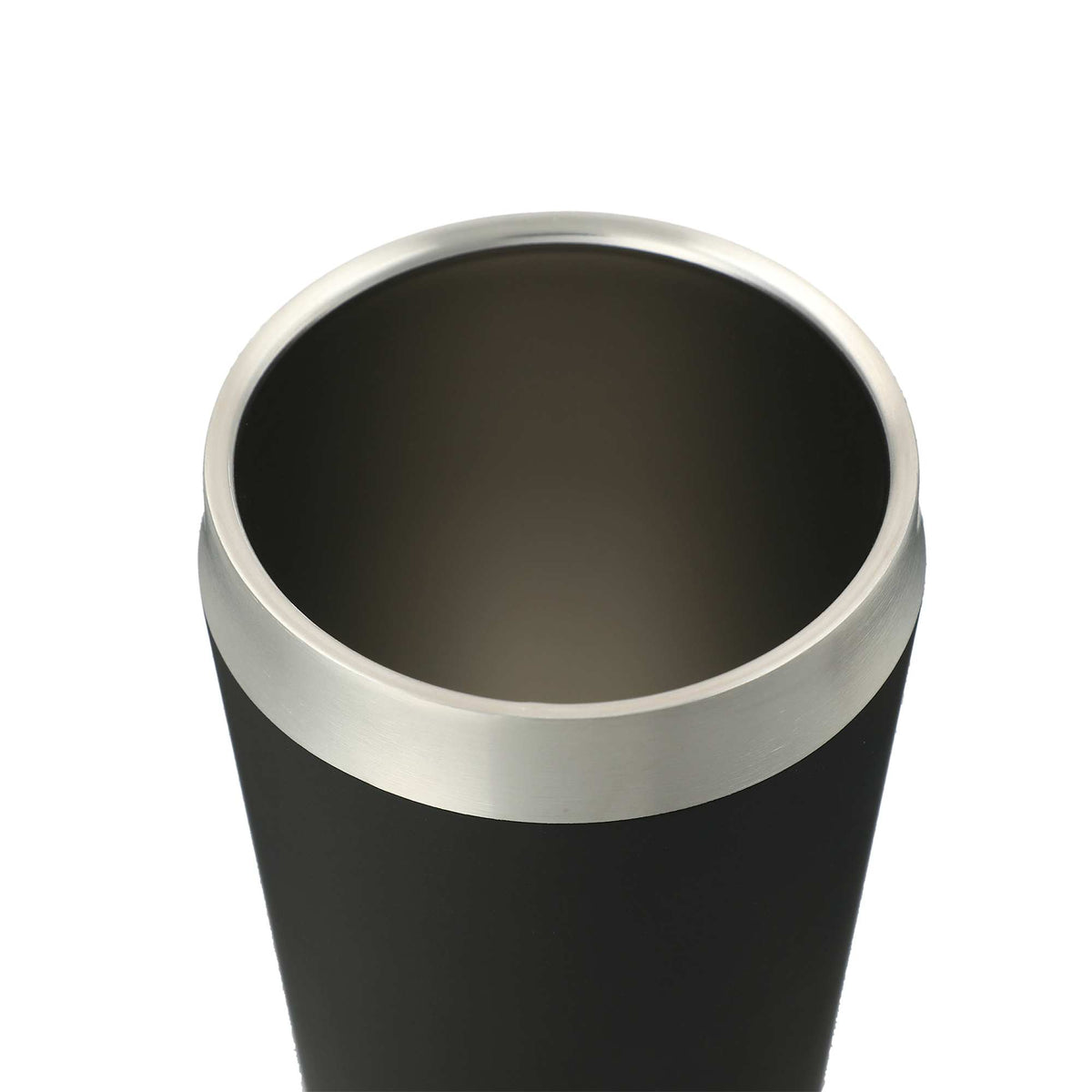 Faye Insulated Tumbler with Steel Straw, 20 oz Laser Engraving - Black - Left Angle 2