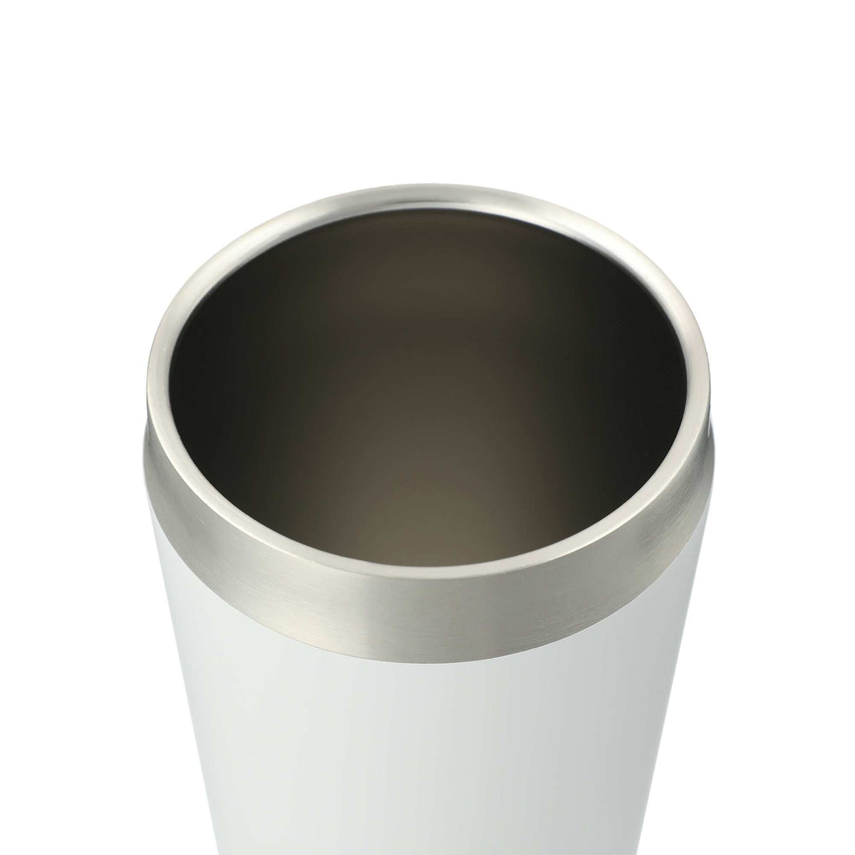 Faye Insulated Tumbler with Steel Straw, 20 oz Laser Engraving - White - Left Angle 2