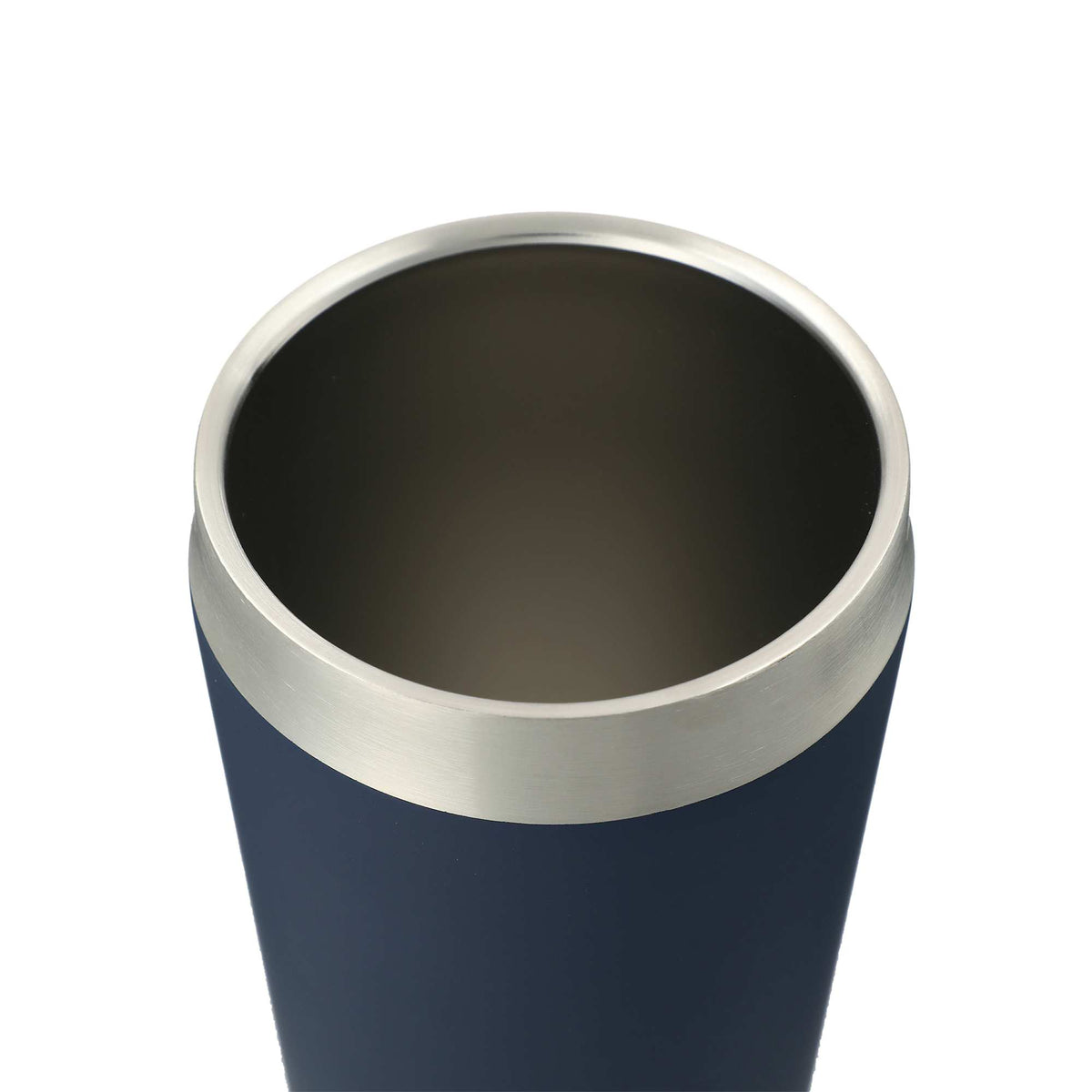 Faye Insulated Tumbler with Steel Straw, 20 oz - Navy - Left Angle 2