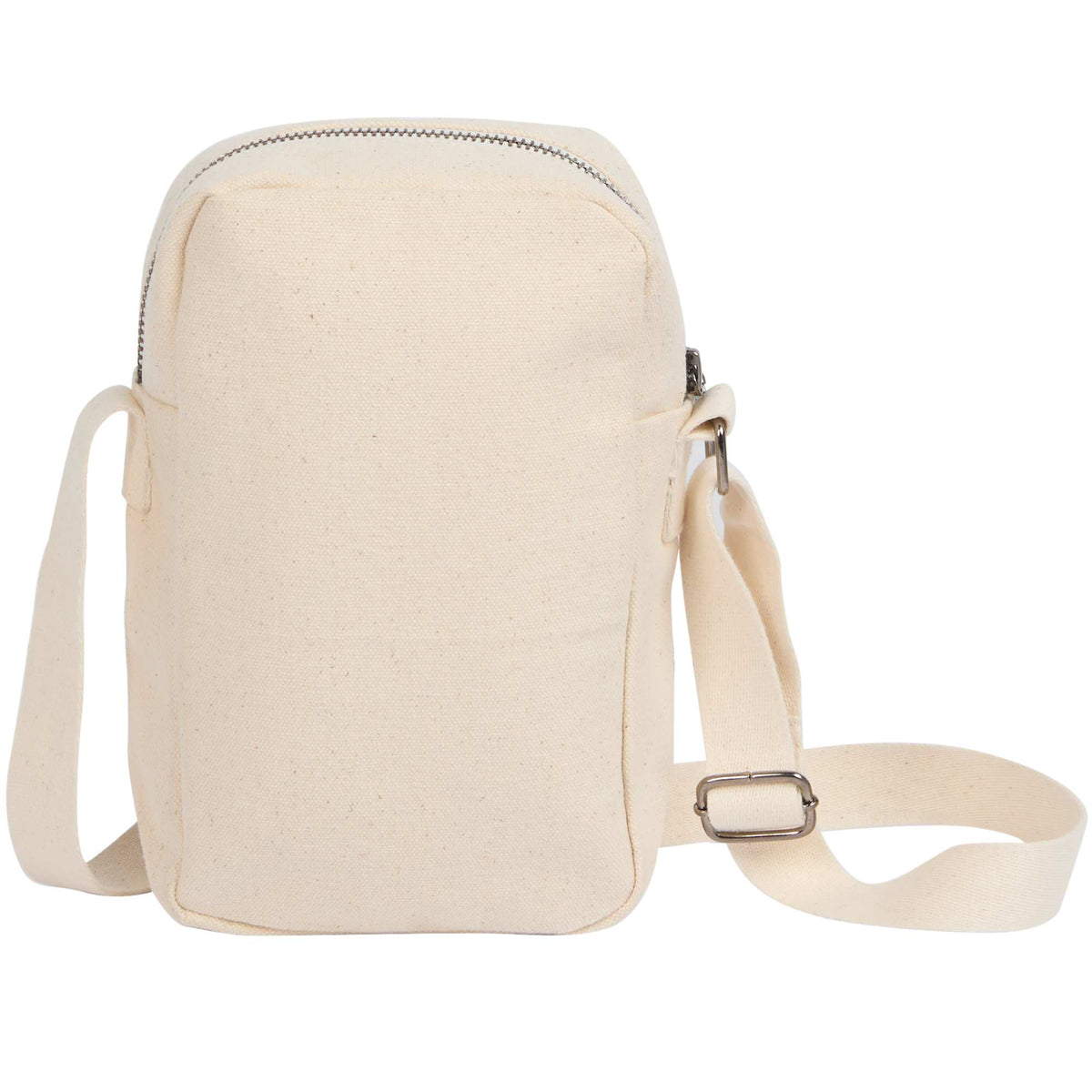 FEED Crossbody Bag in GOTS Organic Cotton - Natural - Back