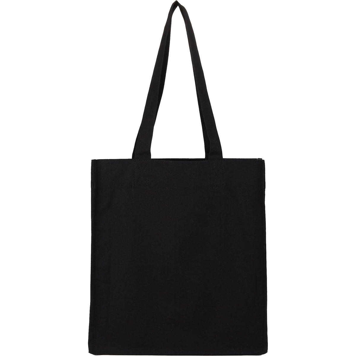 FEED Gusseted Organic Cotton Book Tote Transfer - Black - Back