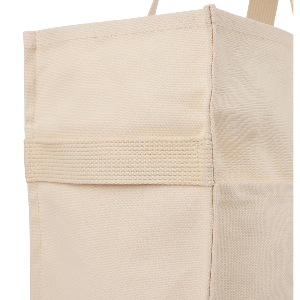 FEED Large Organic Market Tote with Three Pockets Transfer - Natural - Detail 3