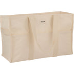 FEED Large Organic Market Tote with Three Pockets Transfer - Natural - Right Angle 2