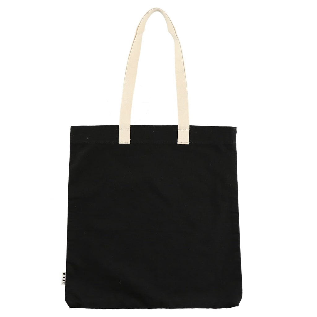 FEED Organic Convention Tote with Pen Loop Transfer - Black - Back