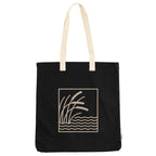 FEED Organic Convention Tote with Pen Loop Transfer - Black - Front