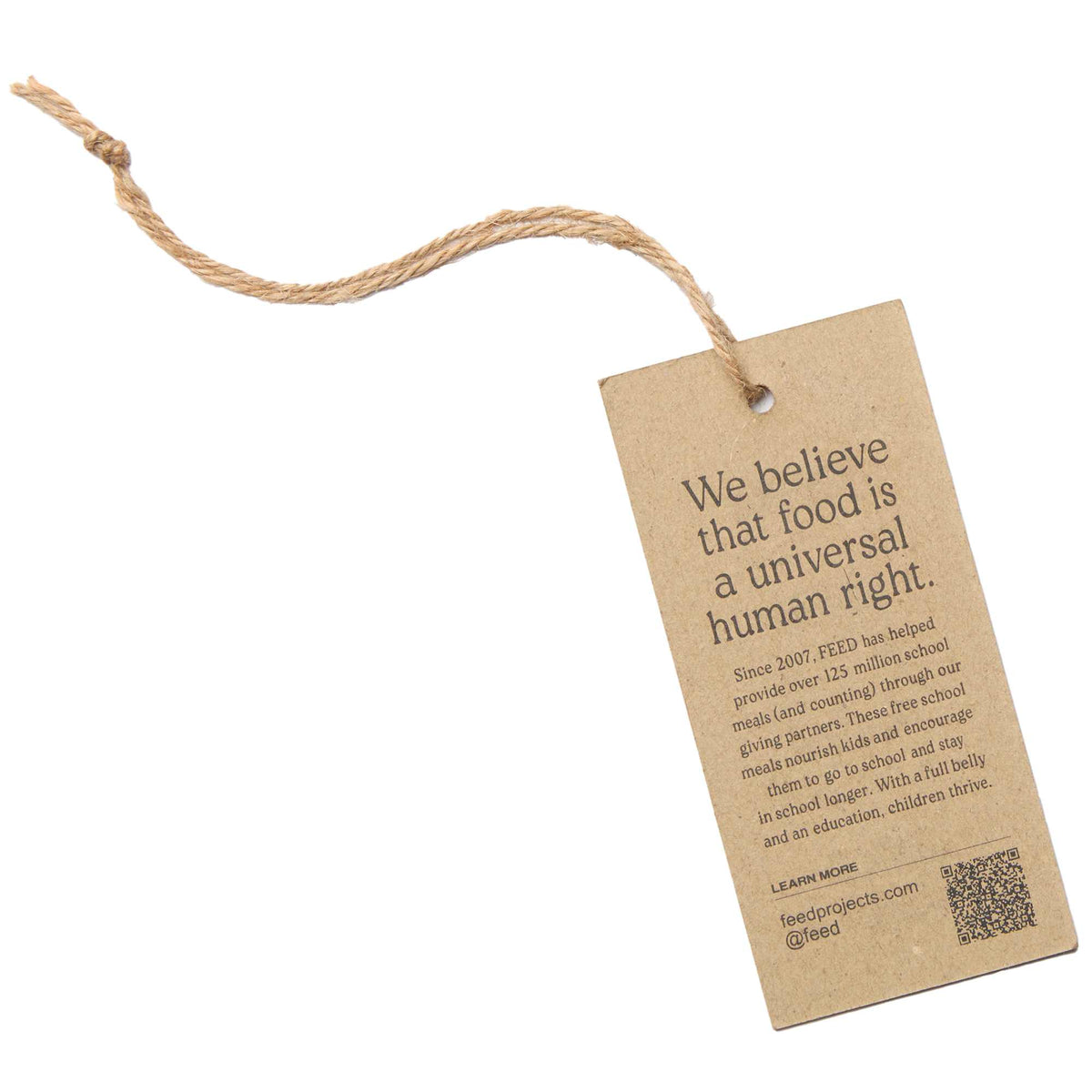 FEED Organic Convention Tote with Pen Loop Transfer - Black - Tag