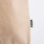 FEED Organic Convention Tote with Pen Loop Transfer - Natural - Detail