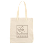 FEED Organic Convention Tote with Pen Loop Transfer - Natural - Front 2