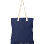 FEED Organic Convention Tote with Pen Loop Transfer - Navy - Back