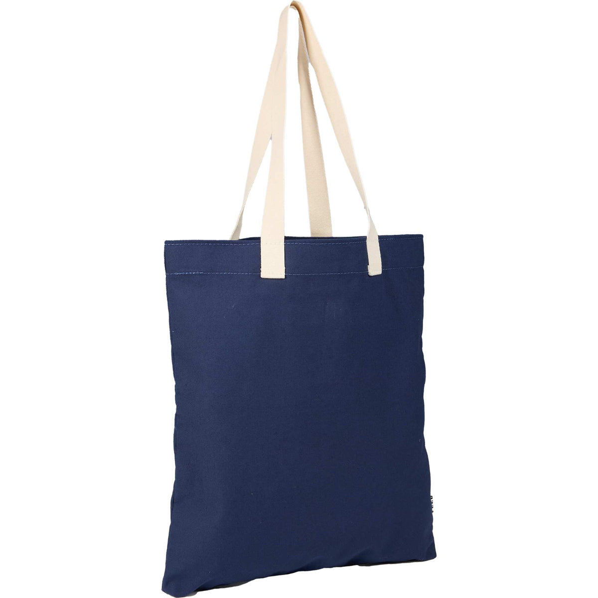 FEED Organic Convention Tote with Pen Loop Transfer - Navy - Right Angle