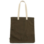 FEED Organic Convention Tote with Pen Loop Transfer - Olive - Back