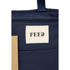 FEED Organic Cotton Lunch Cooler for 9 Cans Embroidery - Navy - Detail 2