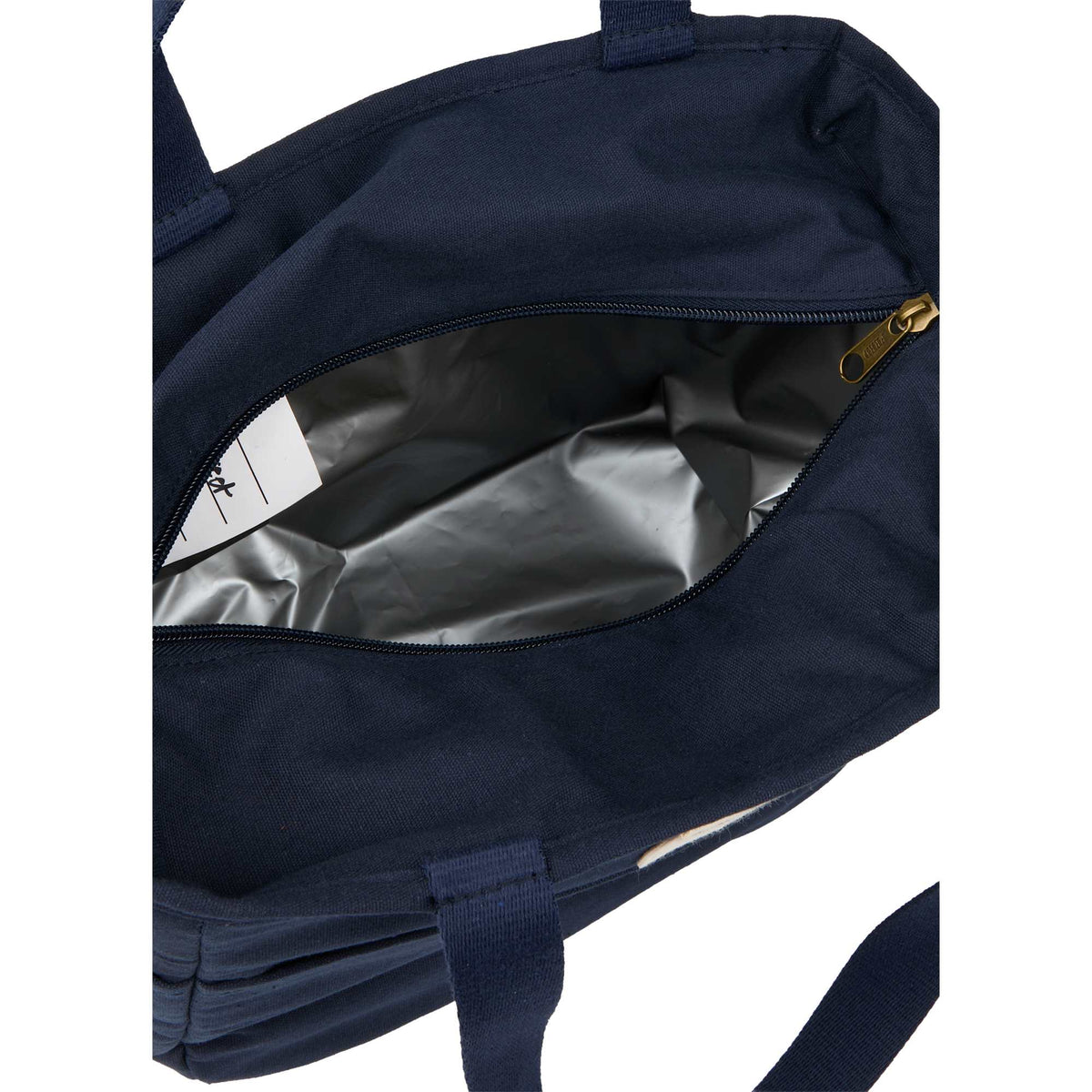 FEED Organic Cotton Lunch Cooler for 9 Cans Embroidery - Navy - Detail 3