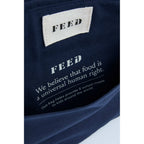 FEED Organic Cotton Lunch Cooler for 9 Cans Embroidery - Navy - Detail