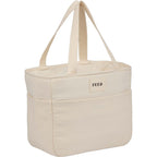 FEED Organic Cotton Lunch Cooler for 9 Cans Transfer - Natural - Right Angle