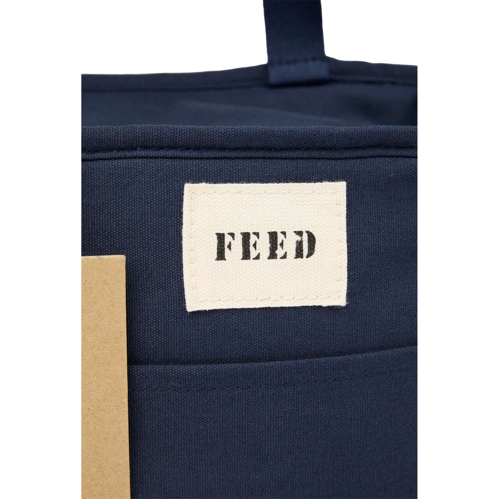 FEED Organic Cotton Lunch Cooler for 9 Cans Transfer - Navy - Detail 2