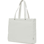 FEED Organic Cotton Tote with Copper Rivets Embroidery - White - Left Angle 2