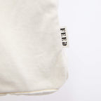 FEED Organic Cotton Tote with Copper Rivets Transfer - White - Detail 3