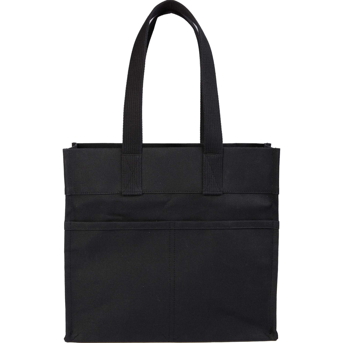 FEED Organic Market Tote with Shoulder Strap Transfer - Black - Back