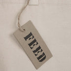 FEED Organic Shopper Tote, 8 oz Transfer - Natural - Detail 2