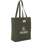 FEED Organic Shopper Tote, 8 oz Transfer - Olive - Right Angle
