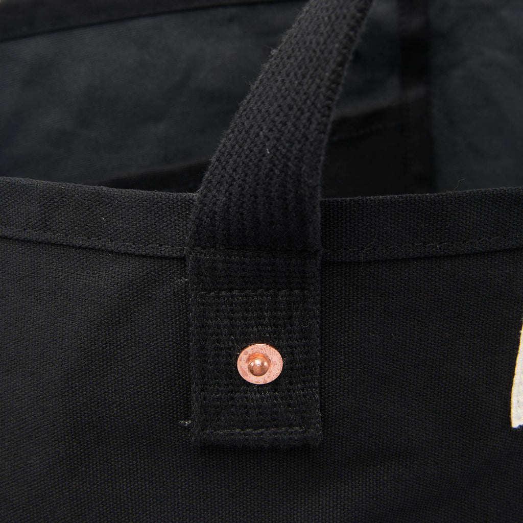 FEED Organic Weekend Tote, 12 oz - Black - Detail 3