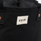 FEED Organic Weekend Tote, 12 oz - Black - Detail