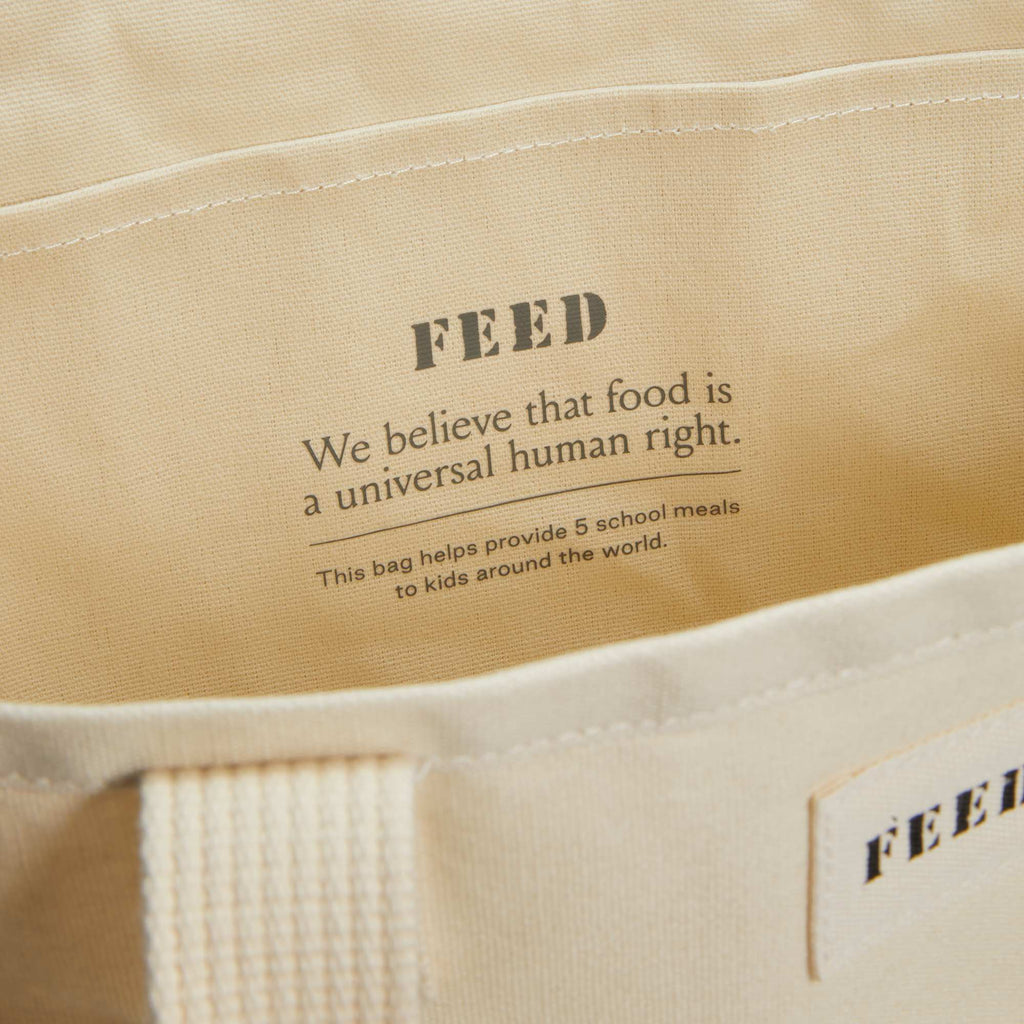 FEED Organic Weekend Tote, 12 oz - Natural - Detail 3