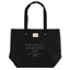 FEED Organic Weekend Tote, 12 oz Transfer - Black - Front