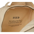 FEED Sling Backpack in Organic Cotton Transfer - Natural - Detail 3
