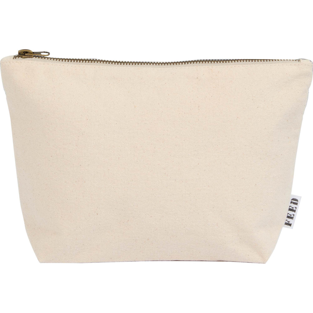FEED Standing Pouch in GOTS Organic Cotton Transfer - Natural - Back