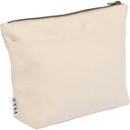 FEED Standing Pouch in GOTS Organic Cotton Transfer - Natural - Right Angle