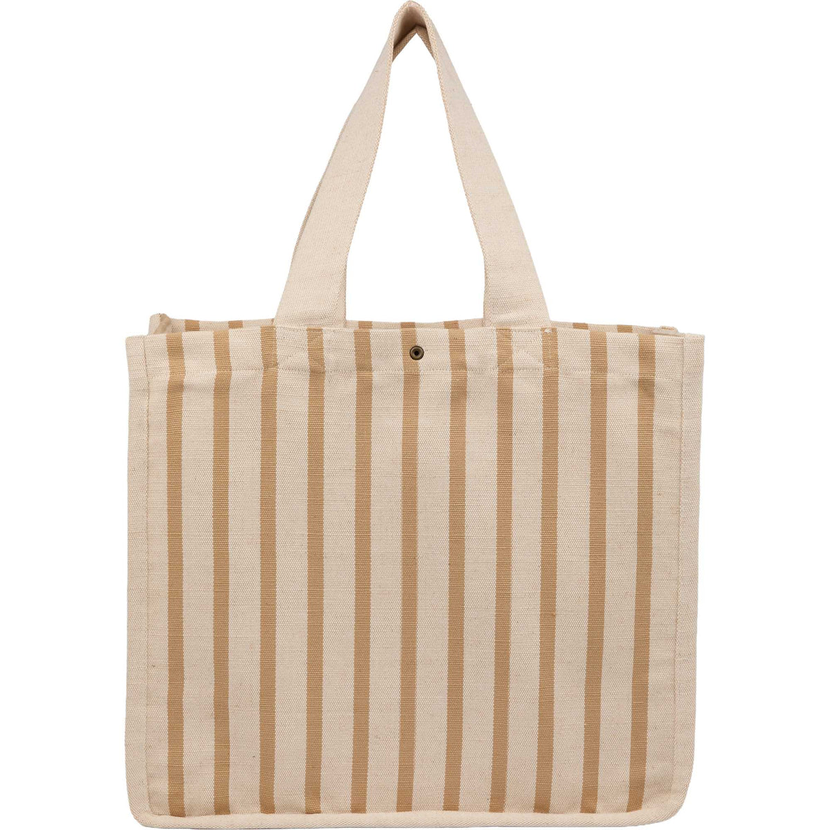 FEED Striped Cotton and Jute Tote Transfer - Natural - Back