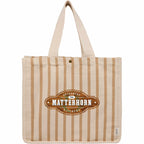 FEED Striped Cotton and Jute Tote Transfer - Natural - Front