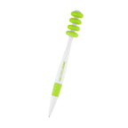 Fidget Pen in Recycled ABS - Lime Green - Silk Screen