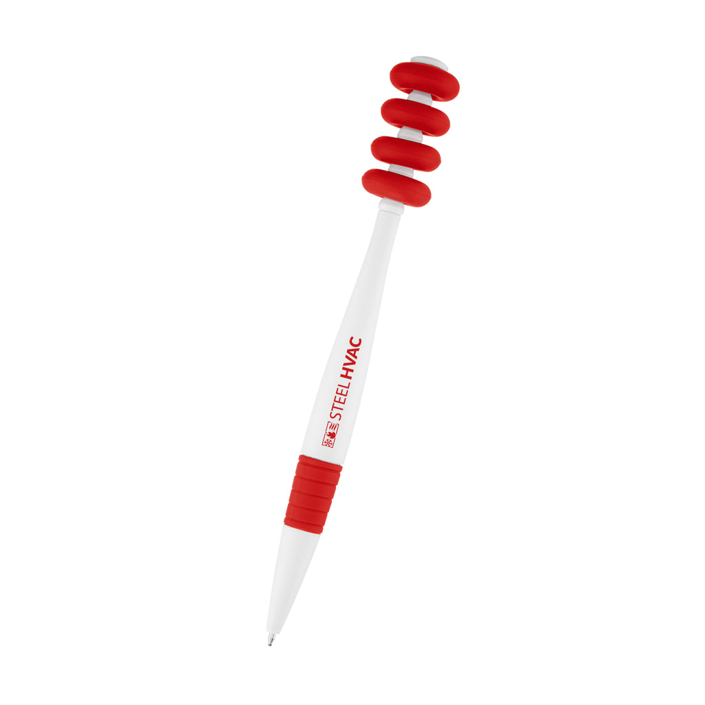 Fidget Pen in Recycled ABS - Red - Silk Screen