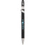 Fidget Spinner Gel Pen with Stylus in Recycled Aluminum Full Color - Black - Clip