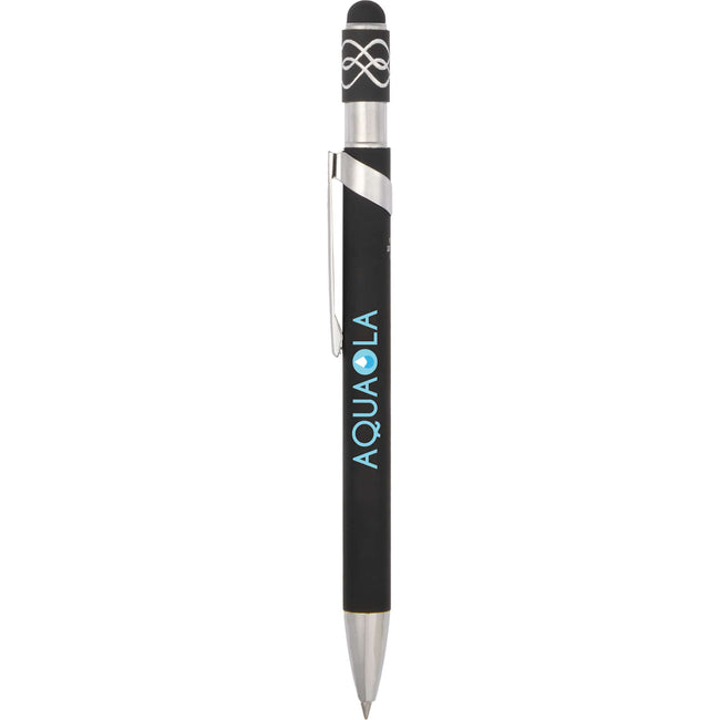 Fidget Spinner Gel Pen with Stylus in Recycled Aluminum Full Color