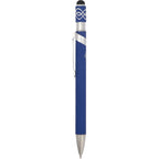 Fidget Spinner Gel Pen with Stylus in Recycled Aluminum Full Color - Blue - Clip 2
