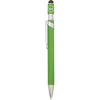 Fidget Spinner Gel Pen with Stylus in Recycled Aluminum Full Color - Green - Clip 2