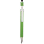 Fidget Spinner Gel Pen with Stylus in Recycled Aluminum Full Color - Green - Clip 3