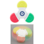 Fidget Spinner Highlighter with Three Colors Full Color - White - Default