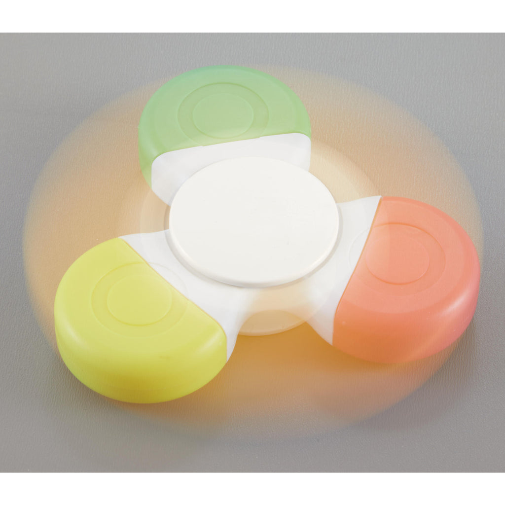 Fidget Spinner Highlighter with Three Colors Full Color - White - Detail 2