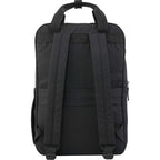 Fife Recycled Laptop Backpack, 15 Inch - Black - Back