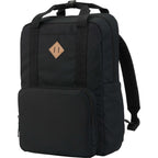 Fife Recycled Laptop Backpack, 15 Inch - Black - Left Angle