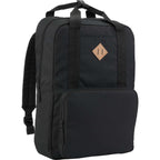 Fife Recycled Laptop Backpack, 15 Inch - Black - Right Angle