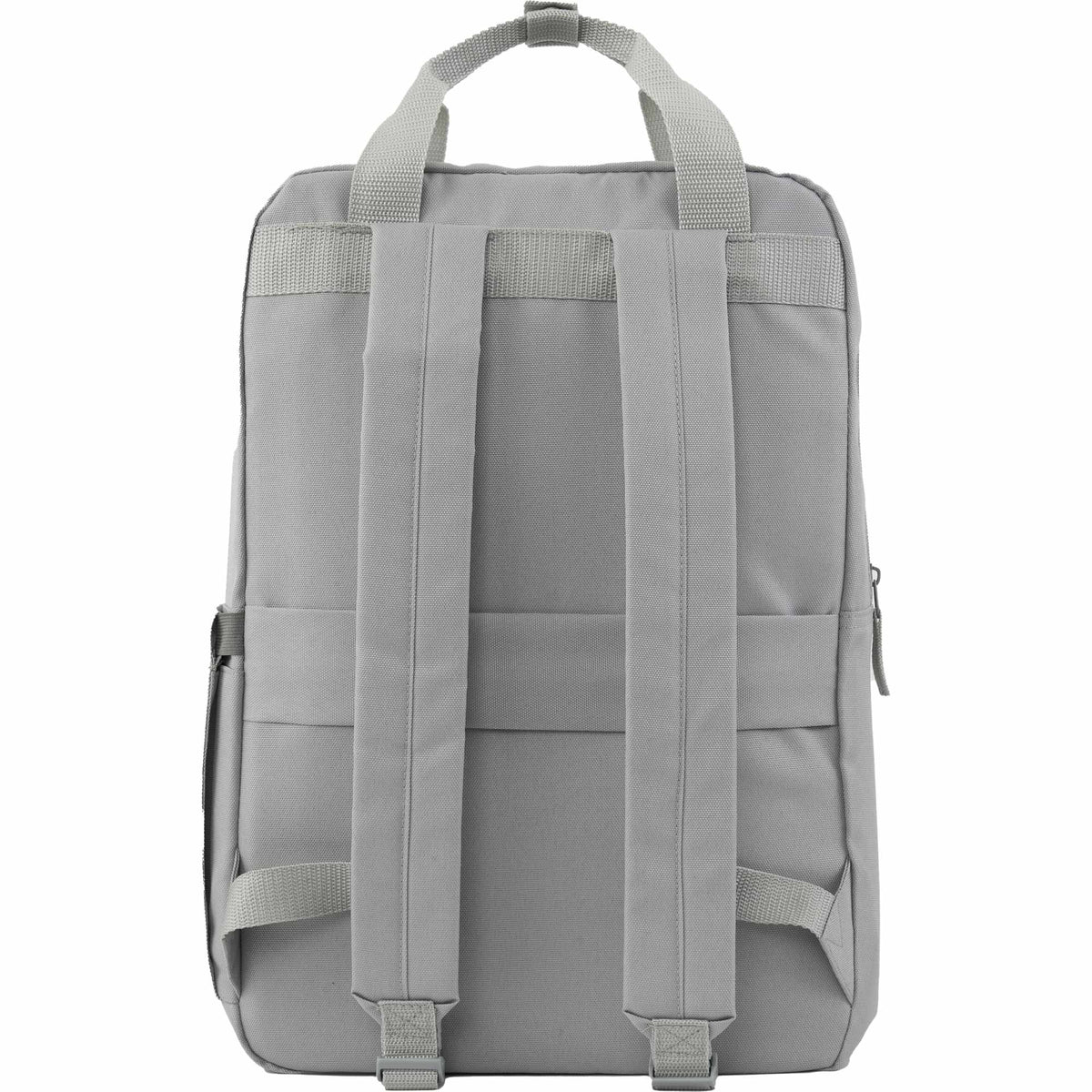 Fife Recycled Laptop Backpack, 15 Inch Transfer - Gray - Back
