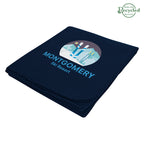 Filmore Blanket in Fleece - Dark Blue - Colorbrite
