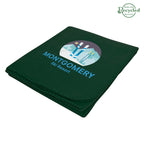Filmore Blanket in Fleece - Hunter Green - Colorbrite