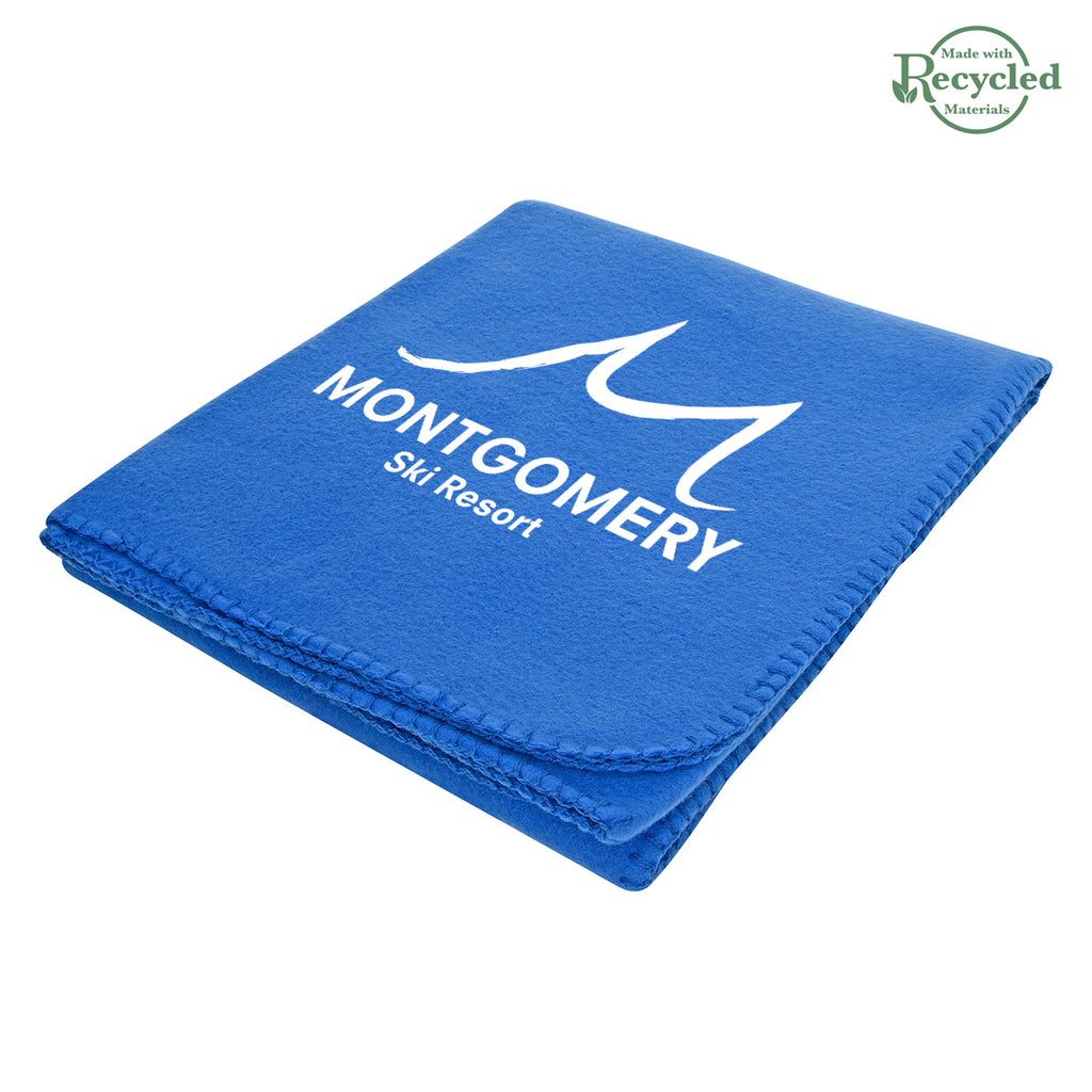 Filmore Blanket in Fleece - Royal Blue - Silk Screen
